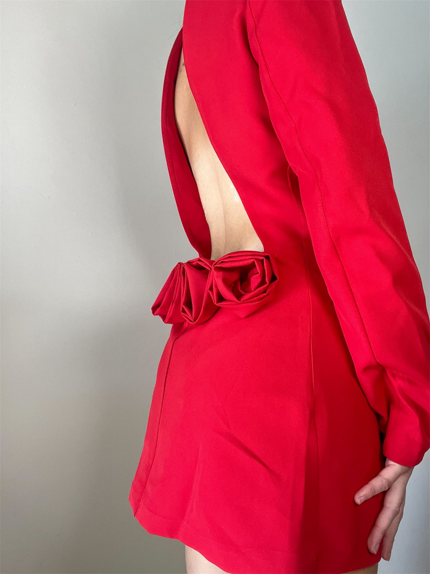 Vestido blazer rojo